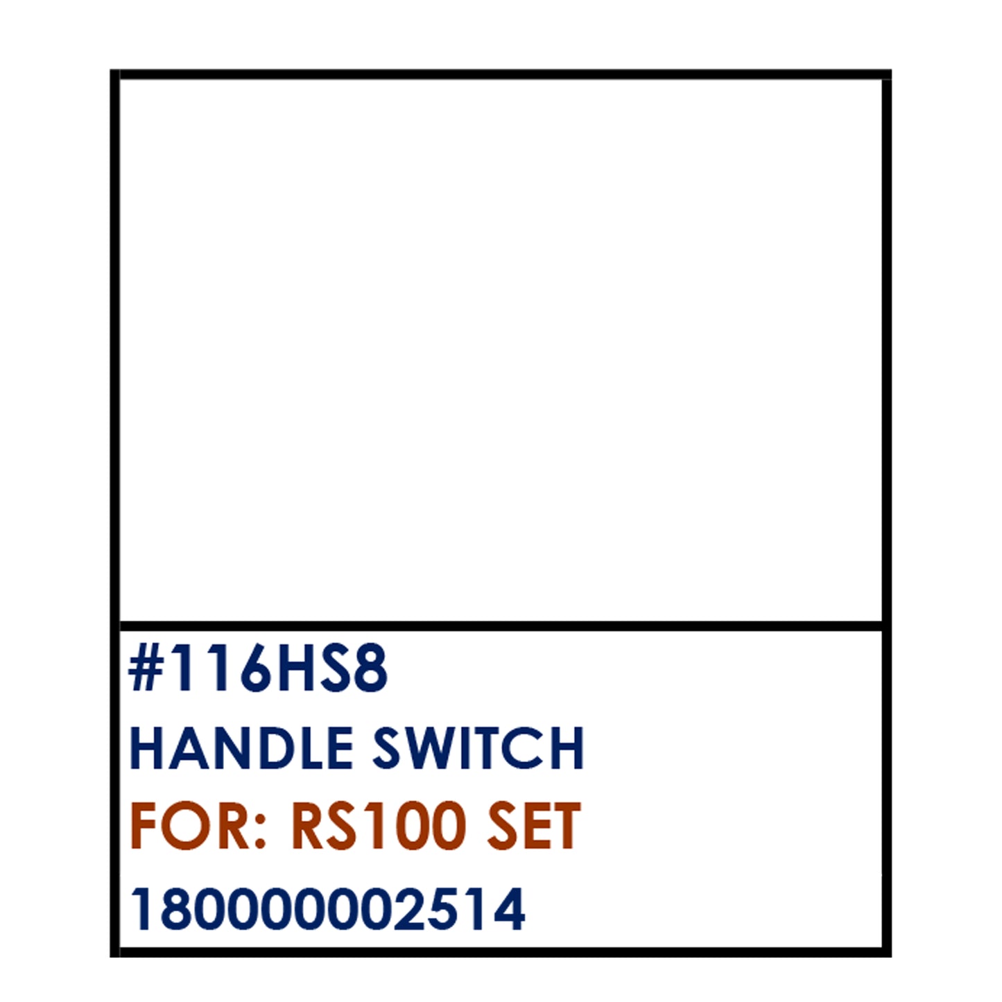 HANDLE SWITCH (116HS8) - RS100 SET | YAKIMOTO - BESTPARTS.PH