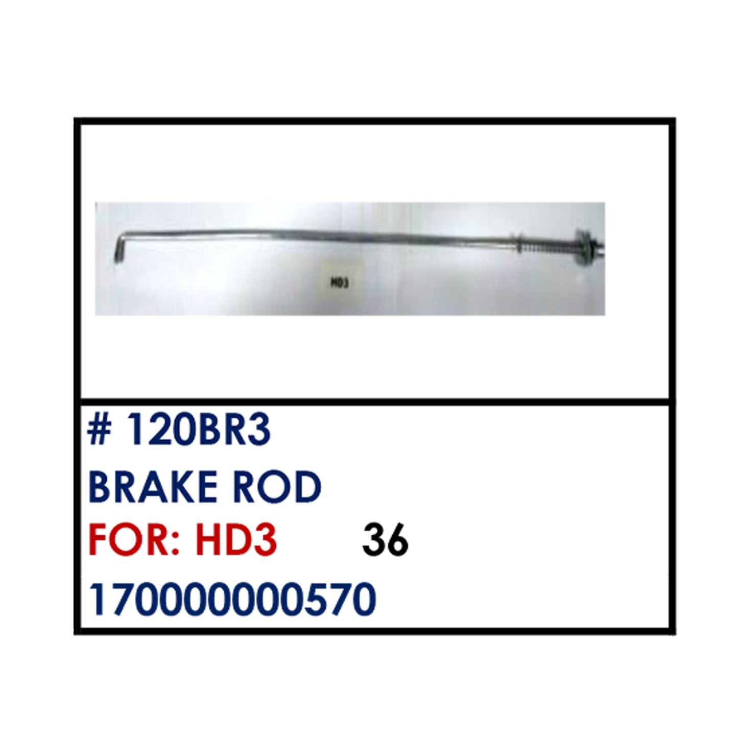 BRAKE ROD (120BR3) - HD3 | YAKIMOTO - BESTPARTS.PH