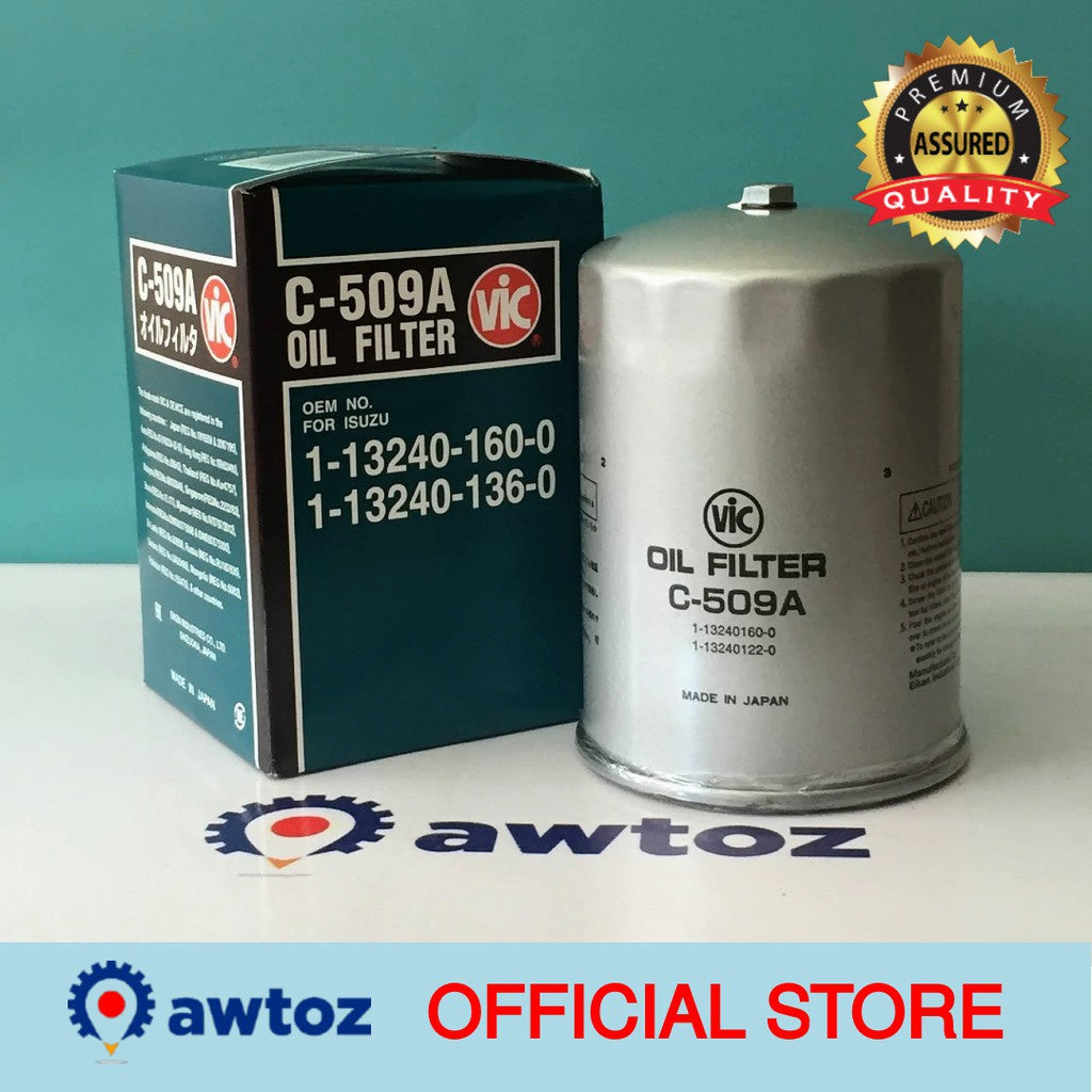 VIC C-509A Oil Filter for Isuzu 6BG1 (Primary) - C509A - BESTPARTS.PH