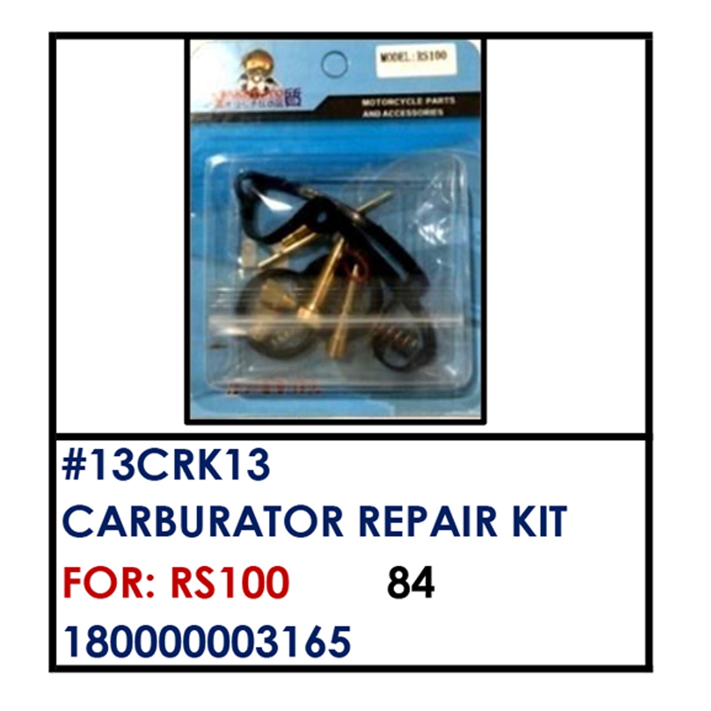 CARBURATOR REP. KIT (13CRK13) - RS100 | YAKIMOTO - BESTPARTS.PH