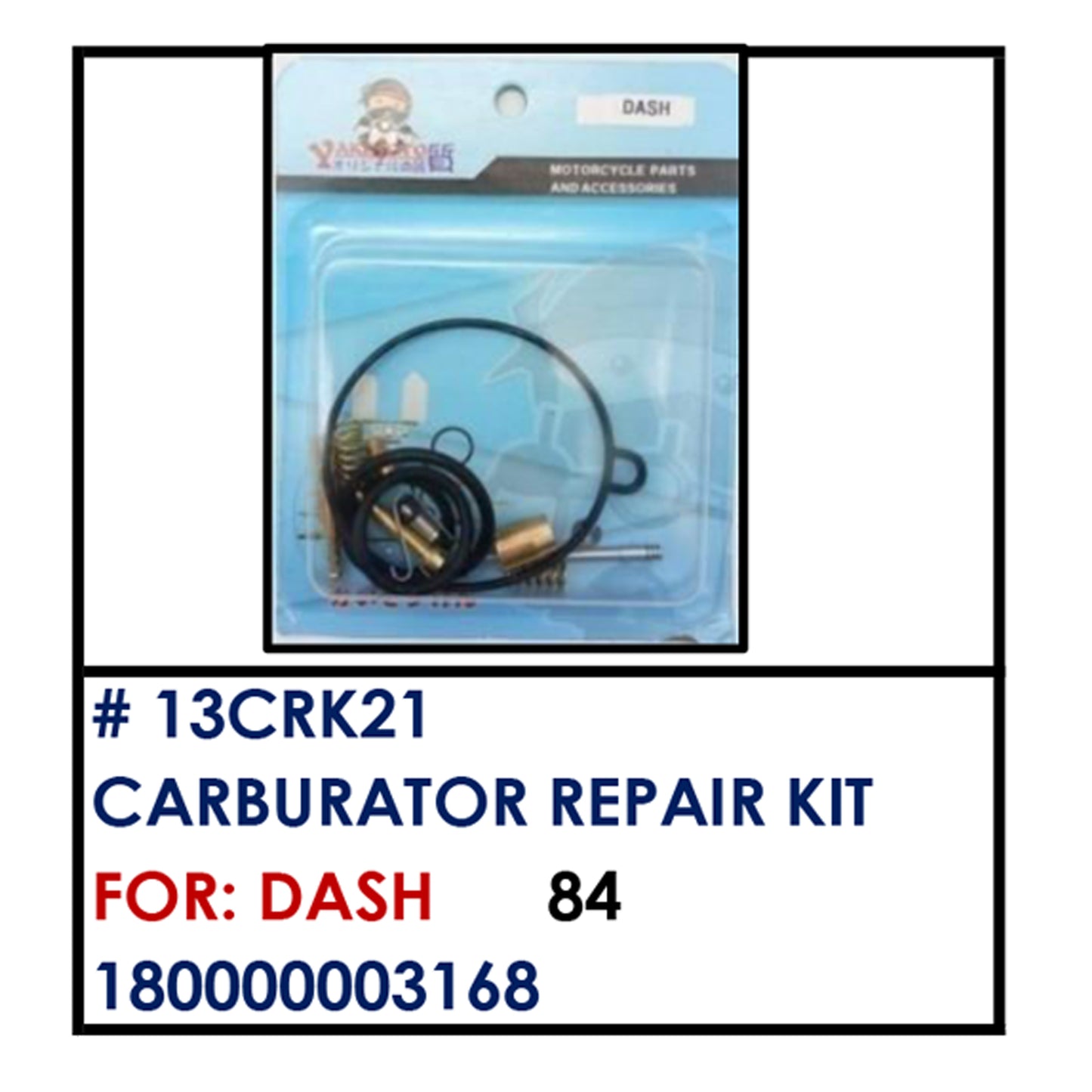 CARBURATOR REP. KIT (13CRK21) - DASH | YAKIMOTO - BESTPARTS.PH