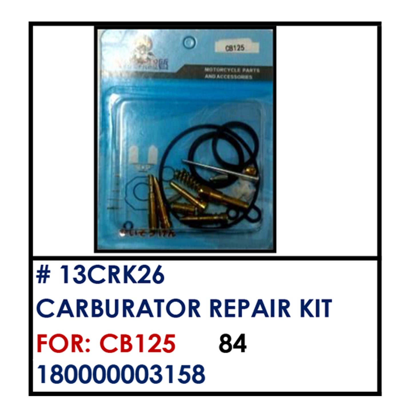 CARBURATOR REP. KIT (13CRK26) - CB125 | YAKIMOTO - BESTPARTS.PH