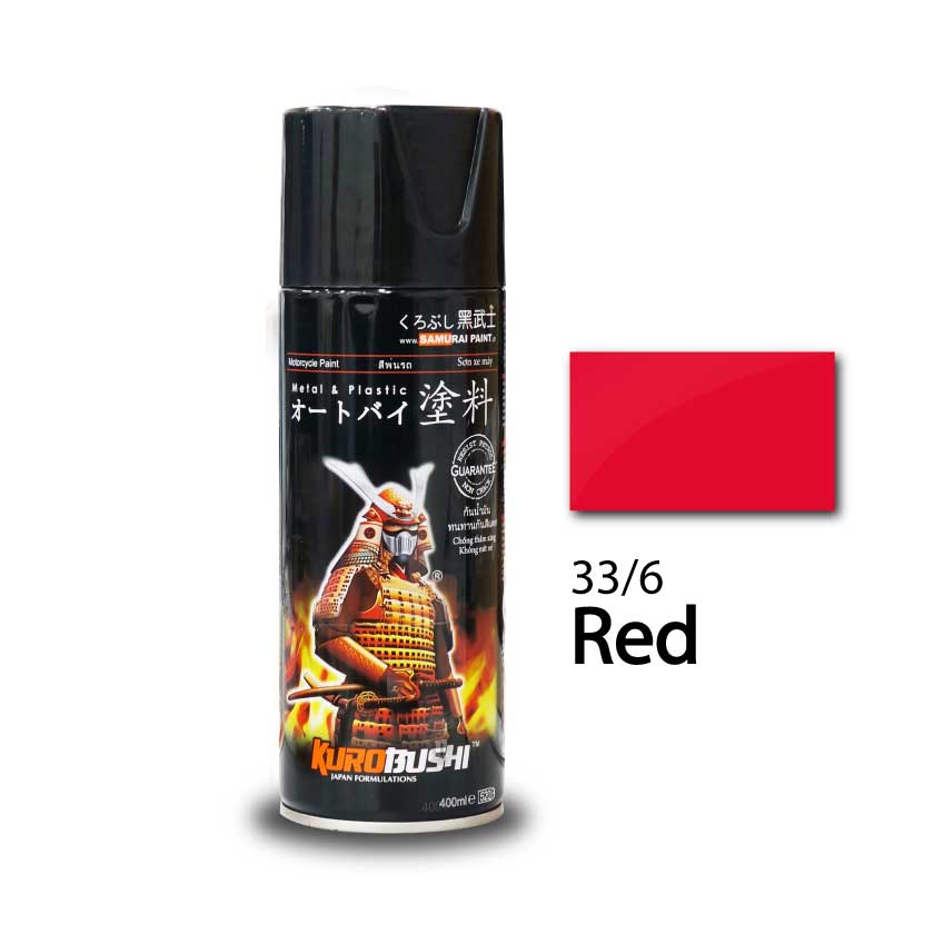 33/6 RED SAMURAI PAINT 400ML MALAYSIA (SPPAS033/6RED)
