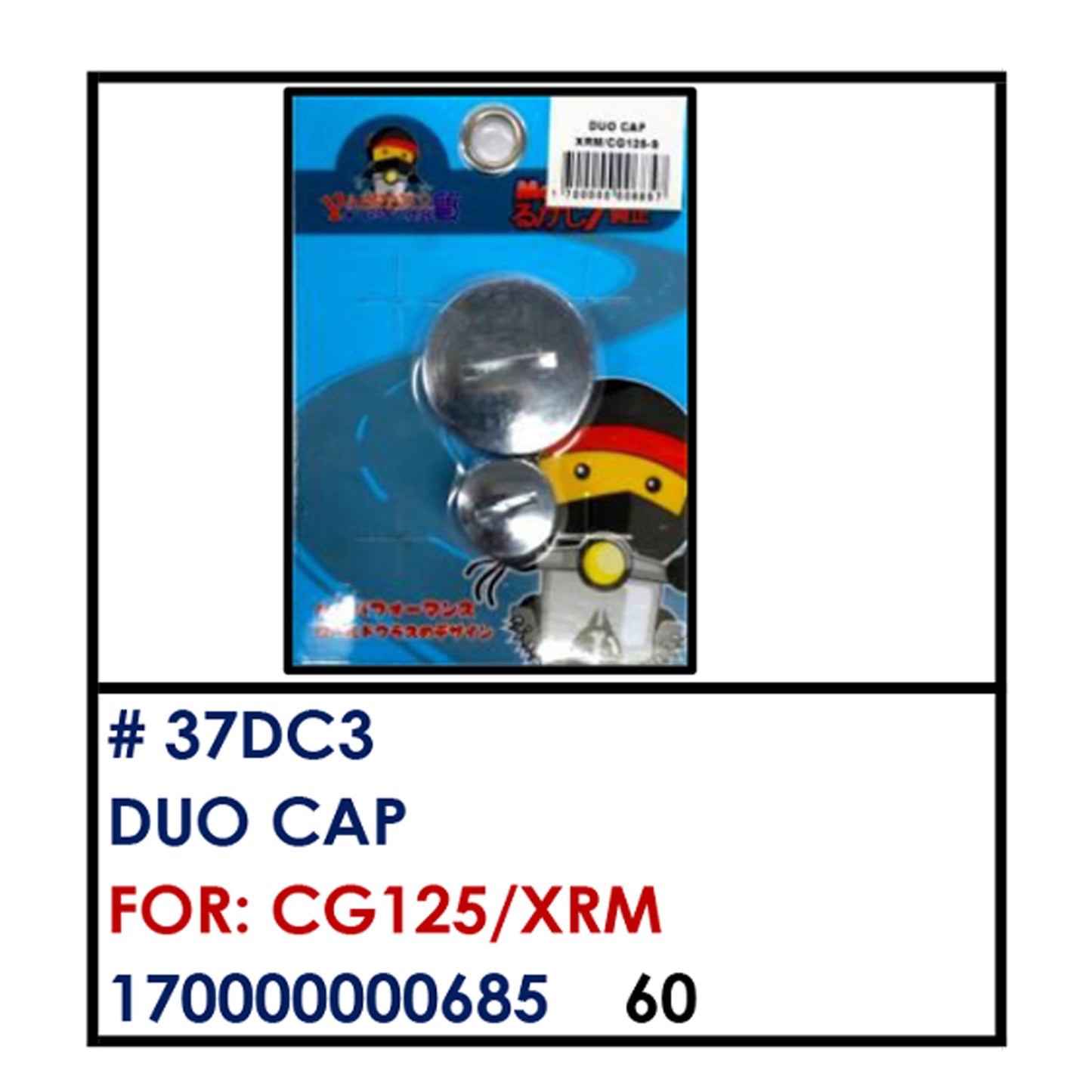 DUO CAP (37DC3) - CG125/XRM | YAKIMOTO - BESTPARTS.PH
