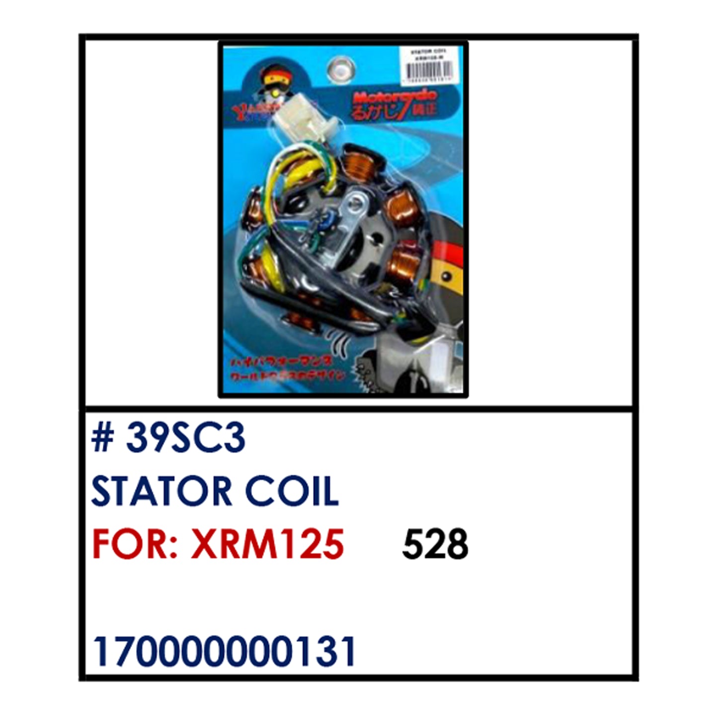STATOR COIL (39SC3) - XRM125 | YAKIMOTO - BESTPARTS.PH