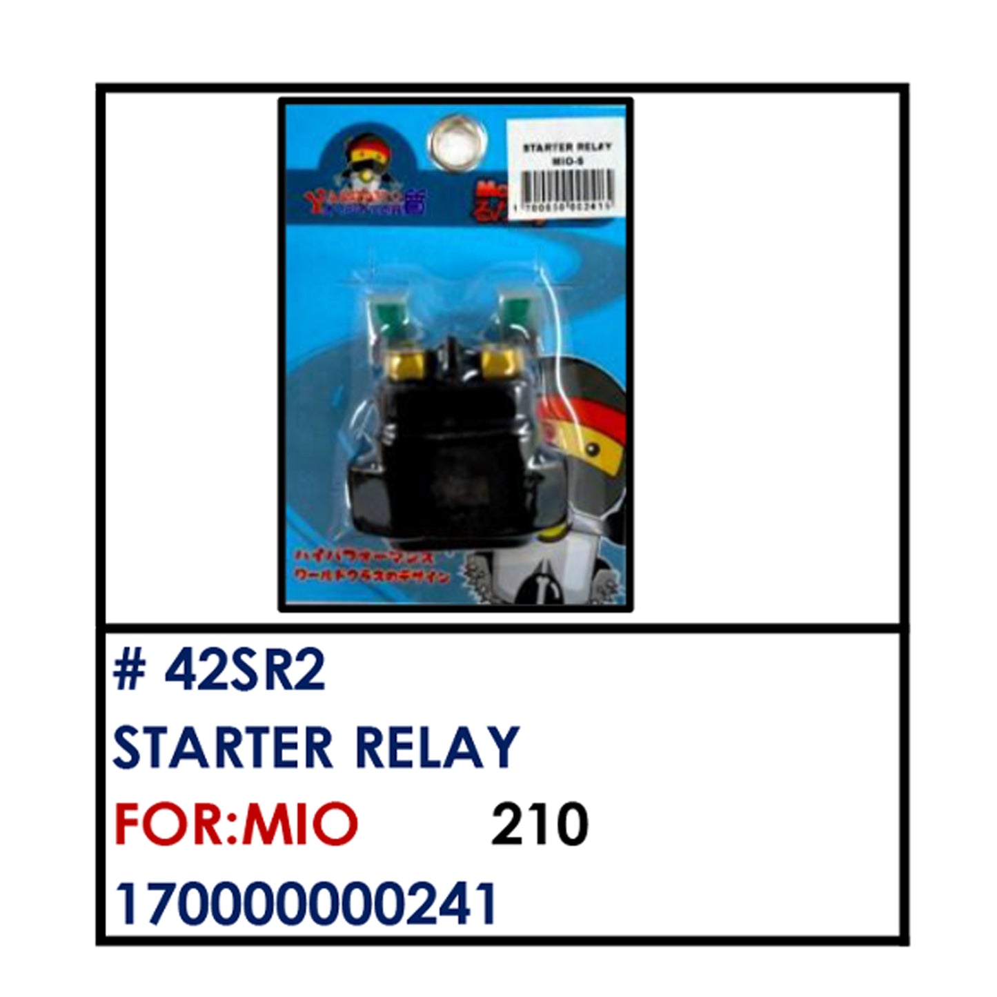 STARTER RELAY (42SR2) - MIO | YAKIMOTO - BESTPARTS.PH