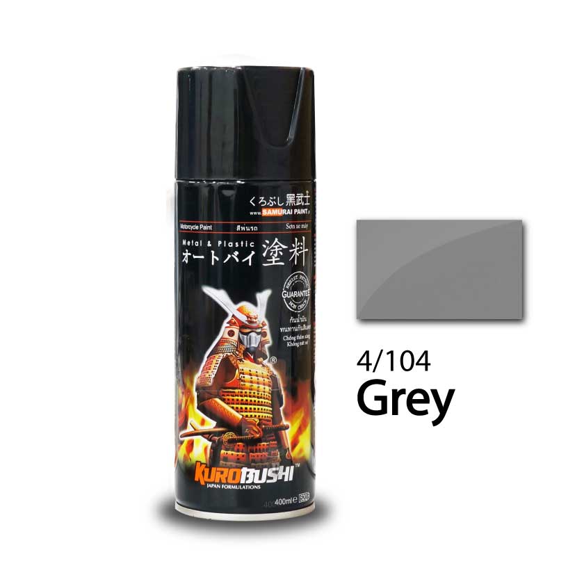 04/104 GREY SAMURAI PAINT 400ML MALAYSIA (SPPAS004/104GREY)