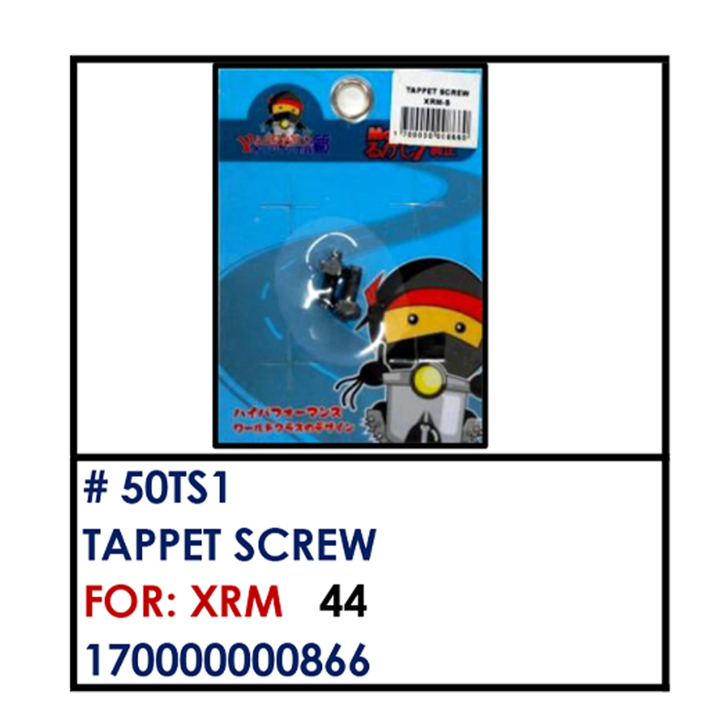 TAPPET SCREW (50TS1) - XRM | YAKIMOTO - BESTPARTS.PH