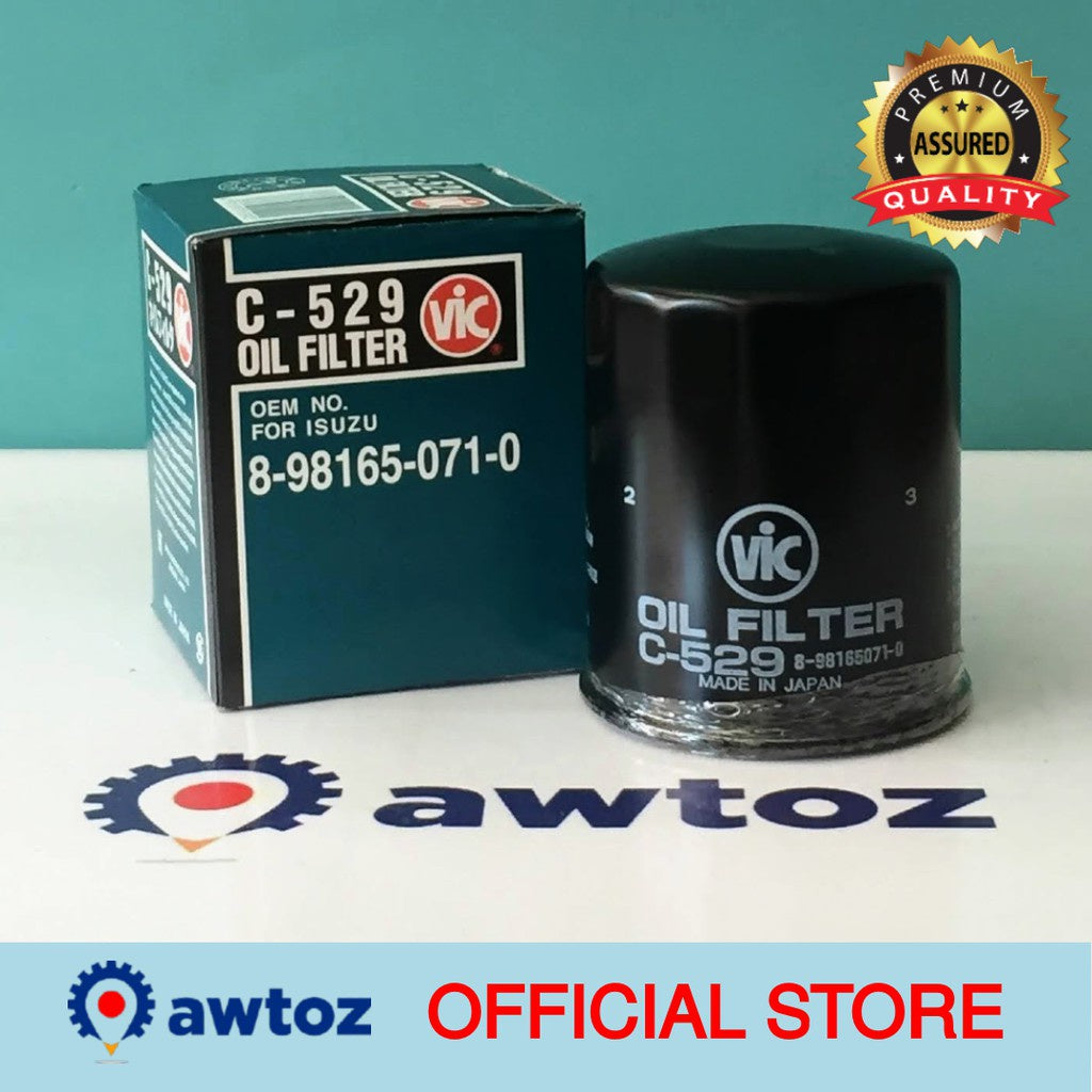 Vic C-529 Oil Filter For Isuzu D-Max 2014-Up Mu-X 2018-C529 - BESTPARTS.PH