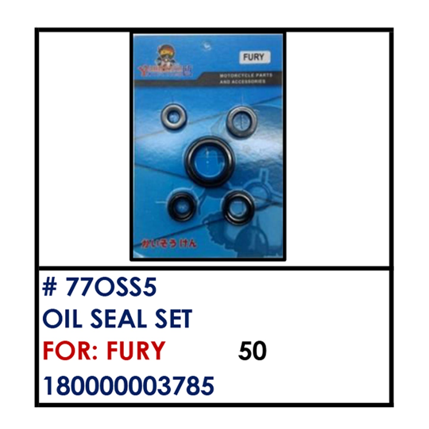 OIL SEAL SET (77OSS5) - FURY | YAKIMOTO - BESTPARTS.PH