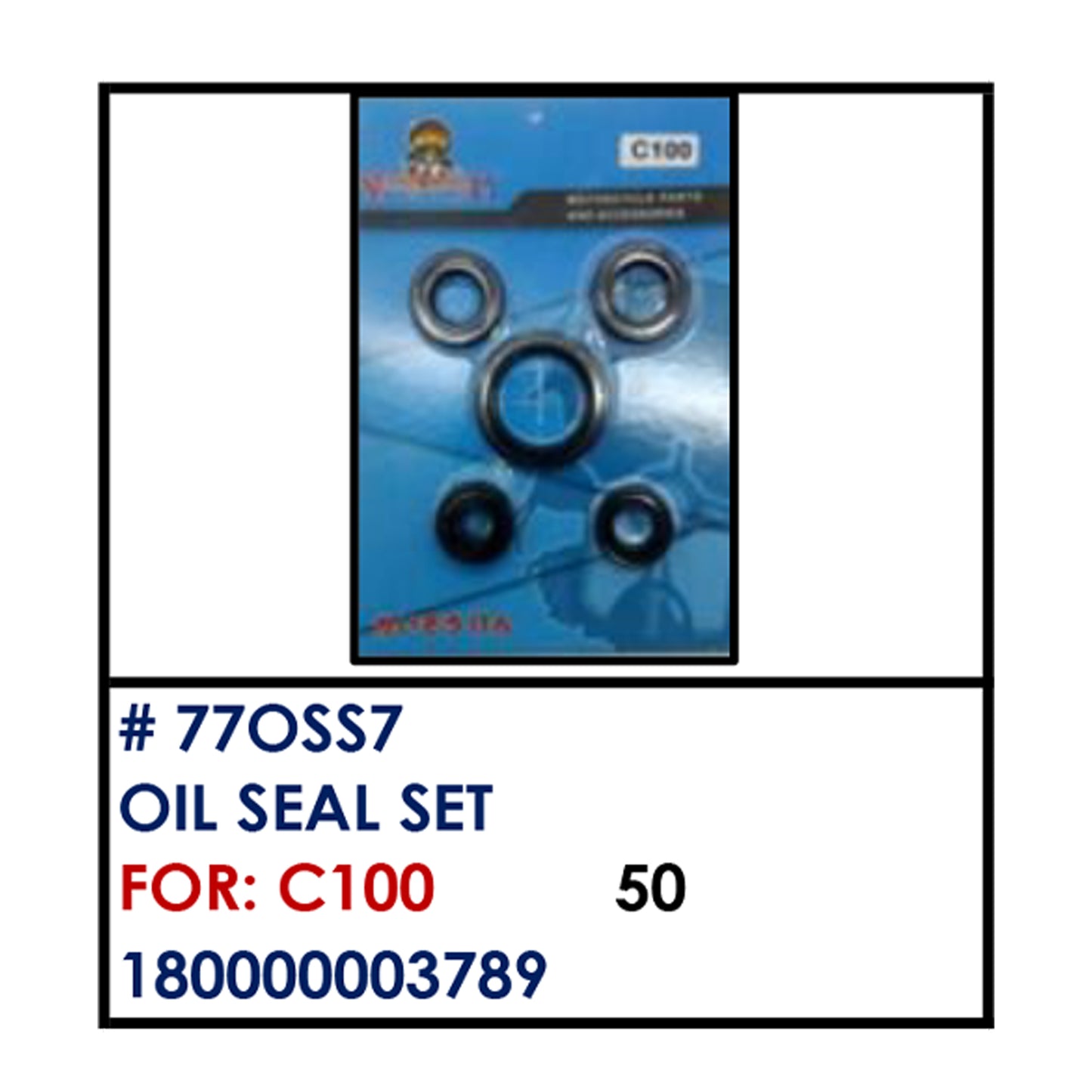 OIL SEAL SET (77OSS7) - C100 | YAKIMOTO - BESTPARTS.PH