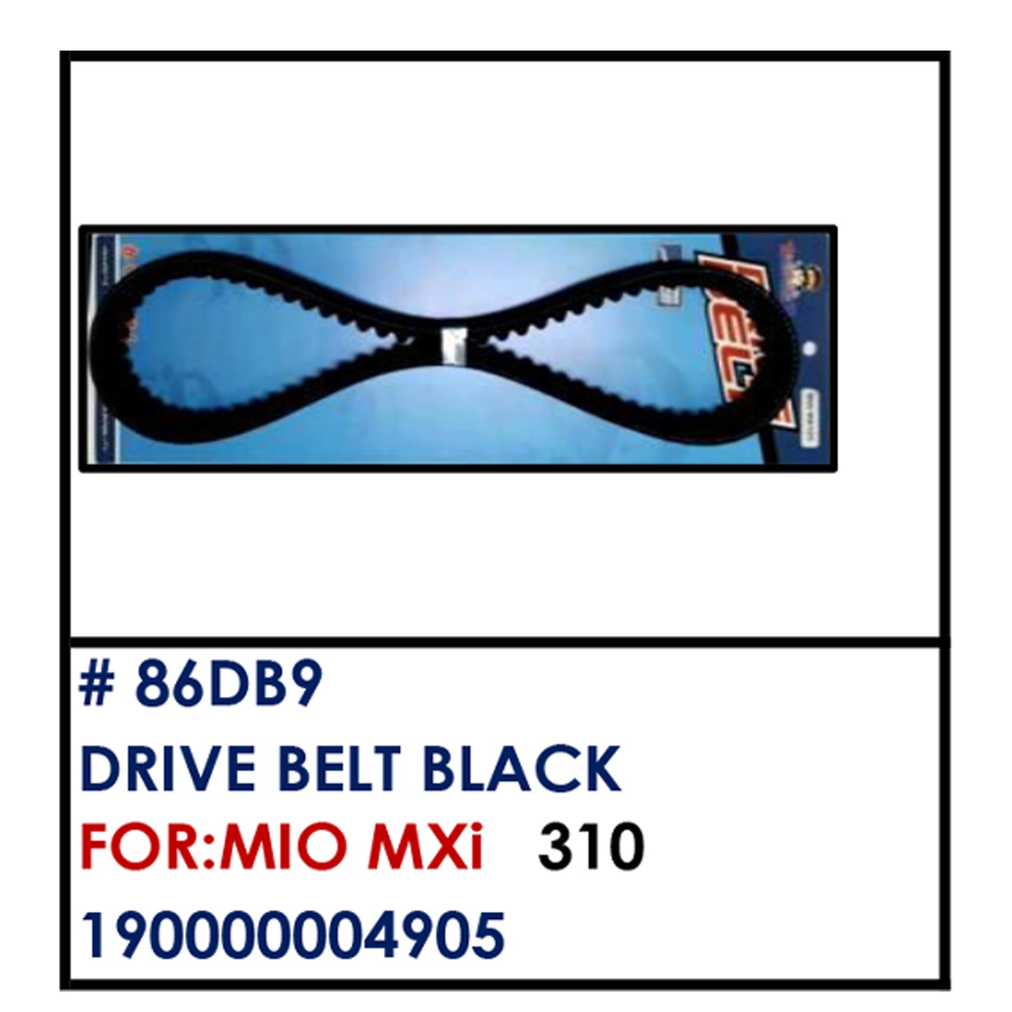 DRIVE BELT (86DB9) - MIO MXI | YAKIMOTO - BESTPARTS.PH