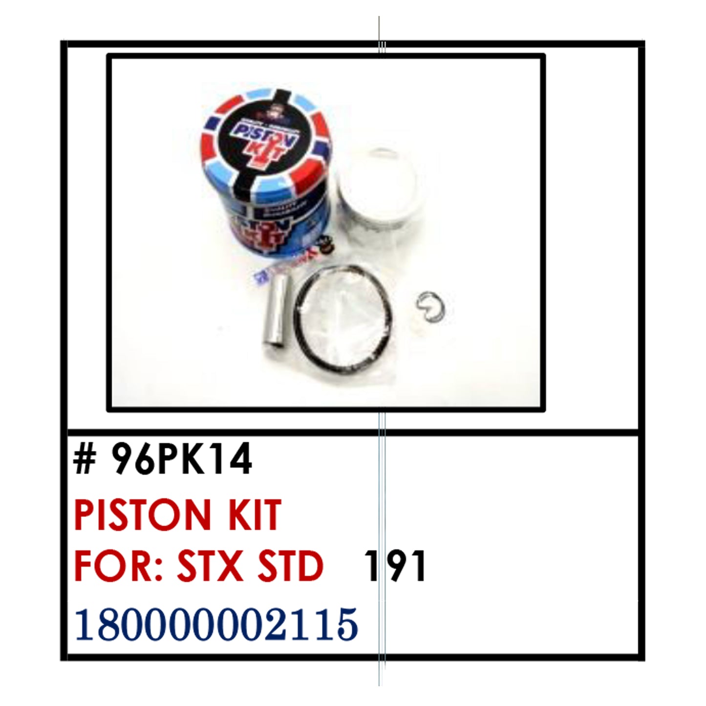 PISTON KIT (96PK14) - STX STD | YAKIMOTO - BESTPARTS.PH