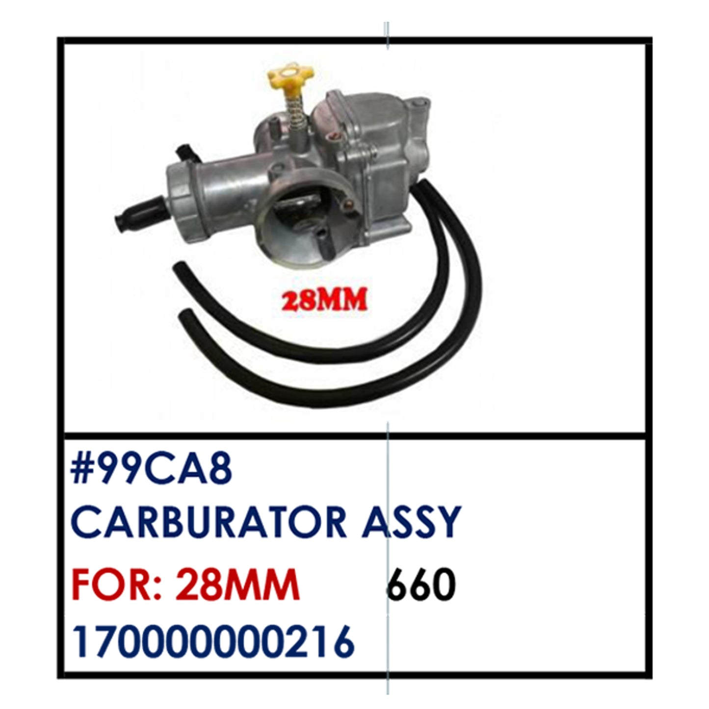 CARBURATOR ASSY (99CA8) - 28mm | YAKIMOTO - BESTPARTS.PH