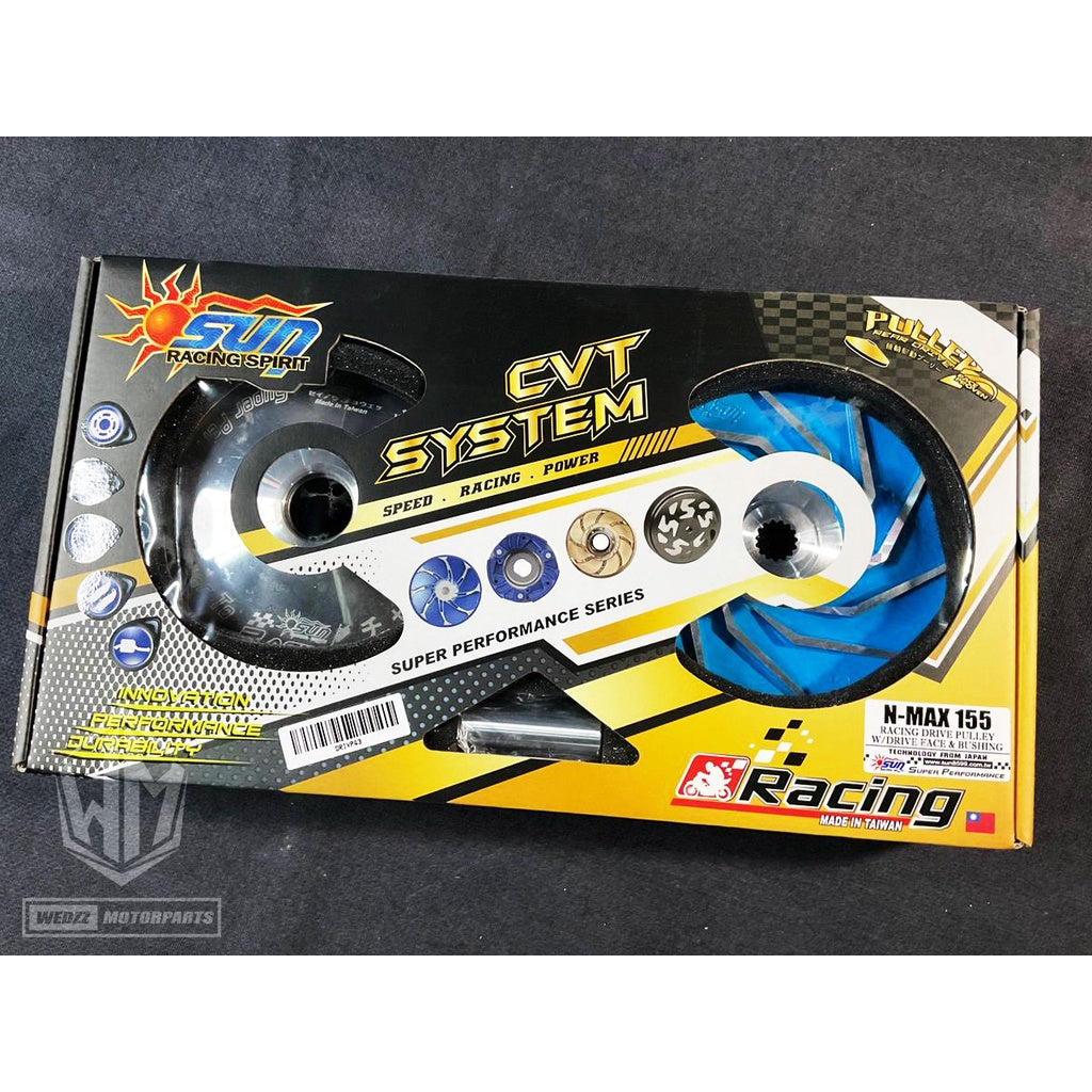 SUN RACING CVT PULLEY SET (MIO/MIO SOUL I 125/ M3 / CLICK / NMAX)