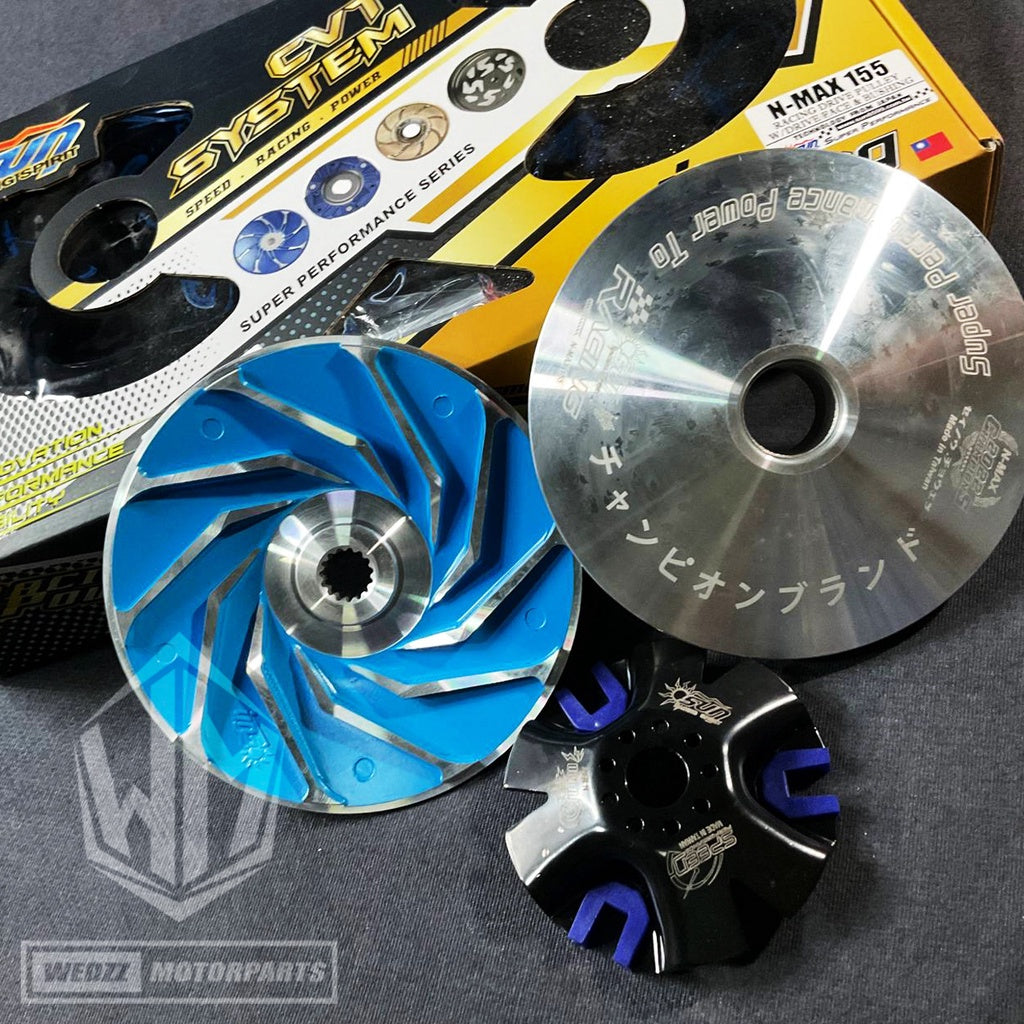 SUN RACING CVT PULLEY SET (MIO/MIO SOUL I 125/ M3 / CLICK / NMAX)