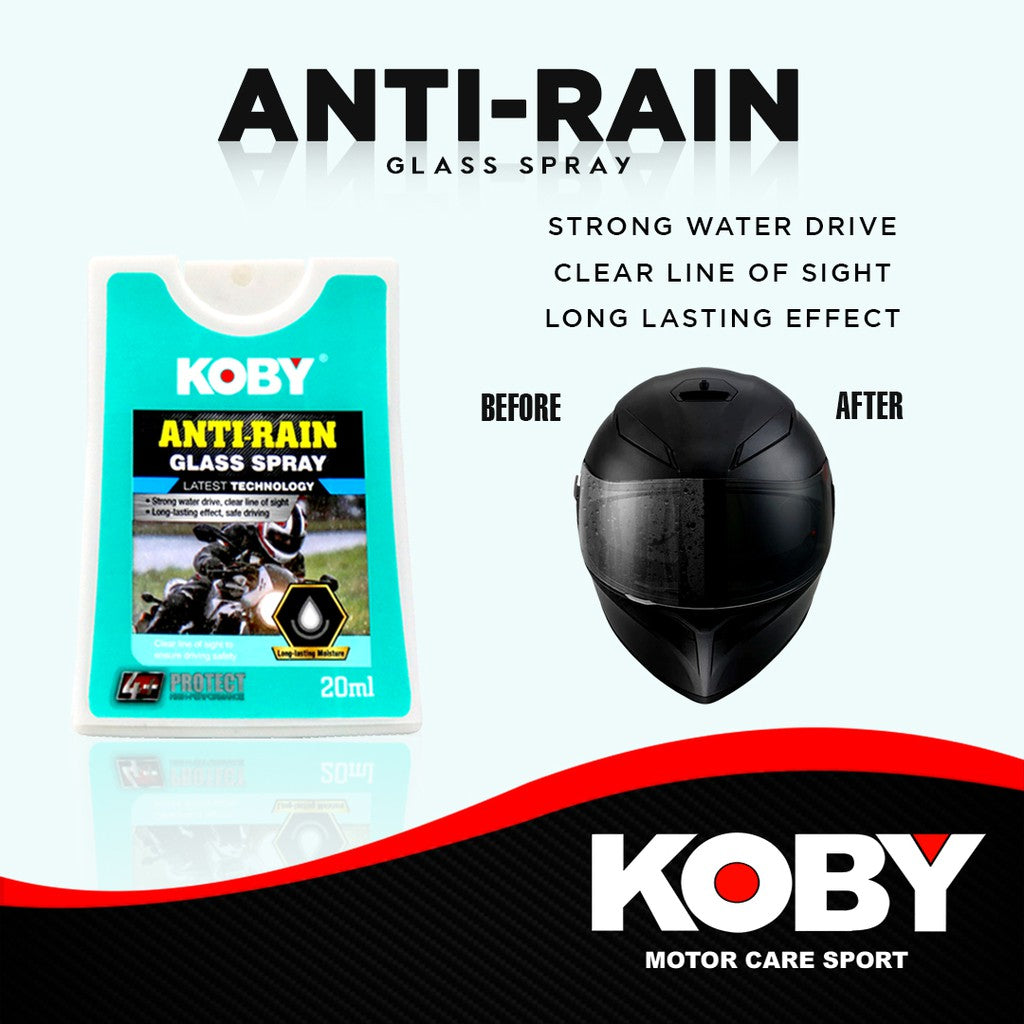 Koby Anti-Rain Glass Helmet Spray 20ml