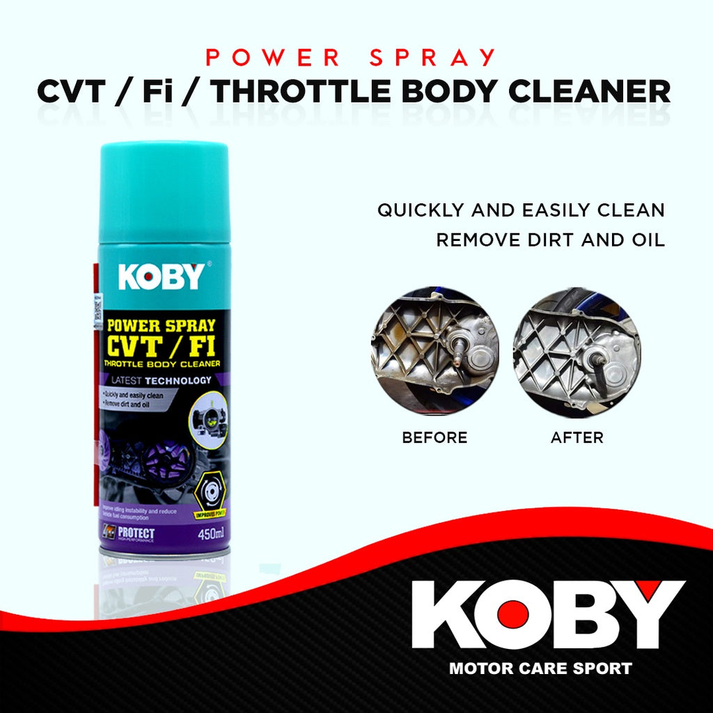 Koby CVT / FI Cleaner Throttle Body Power Spray 450ml