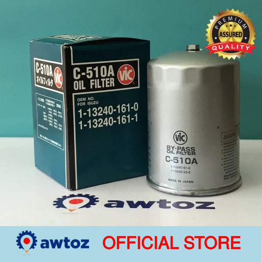 VIC C-510A Oil Filter for Isuzu 6BG1 (Secondary) - C510A - BESTPARTS.PH
