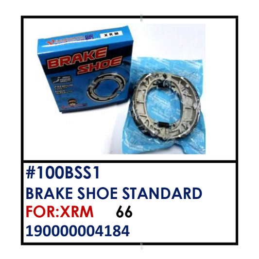 BRAKE SHOE STANDARD (100BSS1) - XRM | YAKIMOTO - BESTPARTS.PH