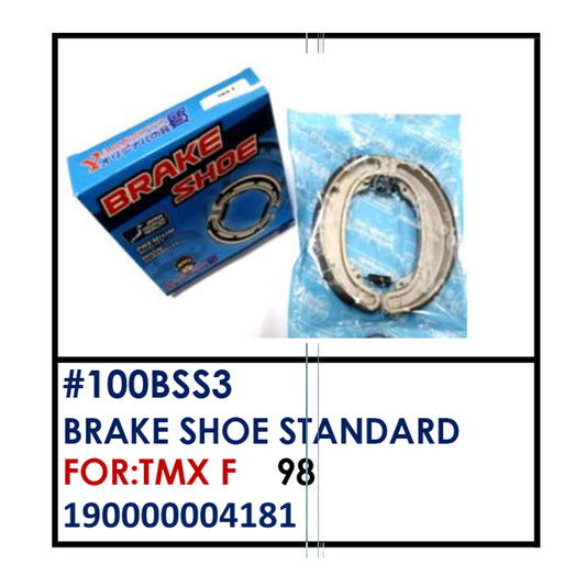 BRAKE SHOE STANDARD (100BSS3) - TMX-F | YAKIMOTO - BESTPARTS.PH