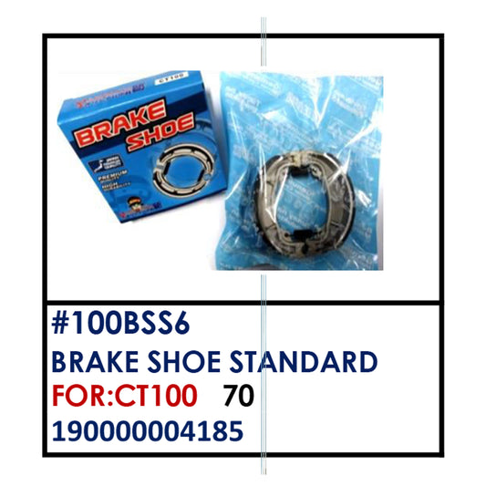 BRAKE SHOE STANDARD (100BSS6) - CT100 | YAKIMOTO - BESTPARTS.PH