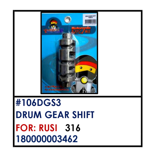 DRUM GEAR SHIFT (106DGS3) - RUSI | YAKIMOTO - BESTPARTS.PH