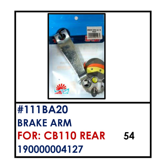 BRAKE ARM (111BA20) - CB110 REAR | YAKIMOTO - BESTPARTS.PH