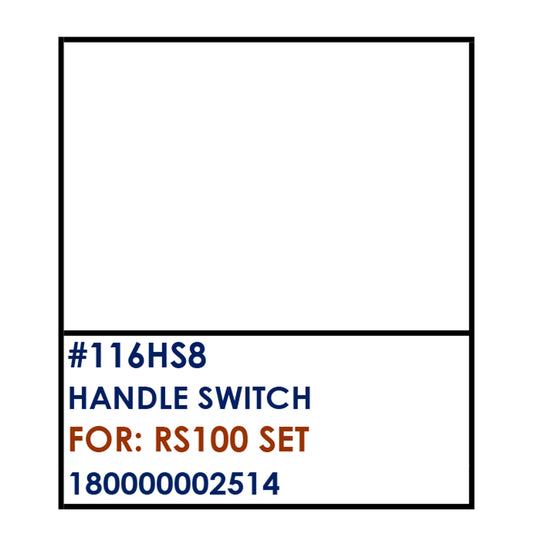 HANDLE SWITCH (116HS8) - RS100 SET | YAKIMOTO - BESTPARTS.PH