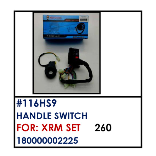 HANDLE SWITCH (116HS9) - XRM SET | YAKIMOTO - BESTPARTS.PH