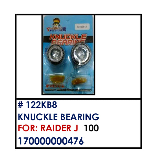KNUCKLE BEARING (122KB8) - RAIDER J | YAKIMOTO - BESTPARTS.PH