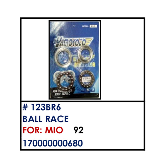 BALL RACE (123BR6) - MIO | YAKIMOTO - BESTPARTS.PH