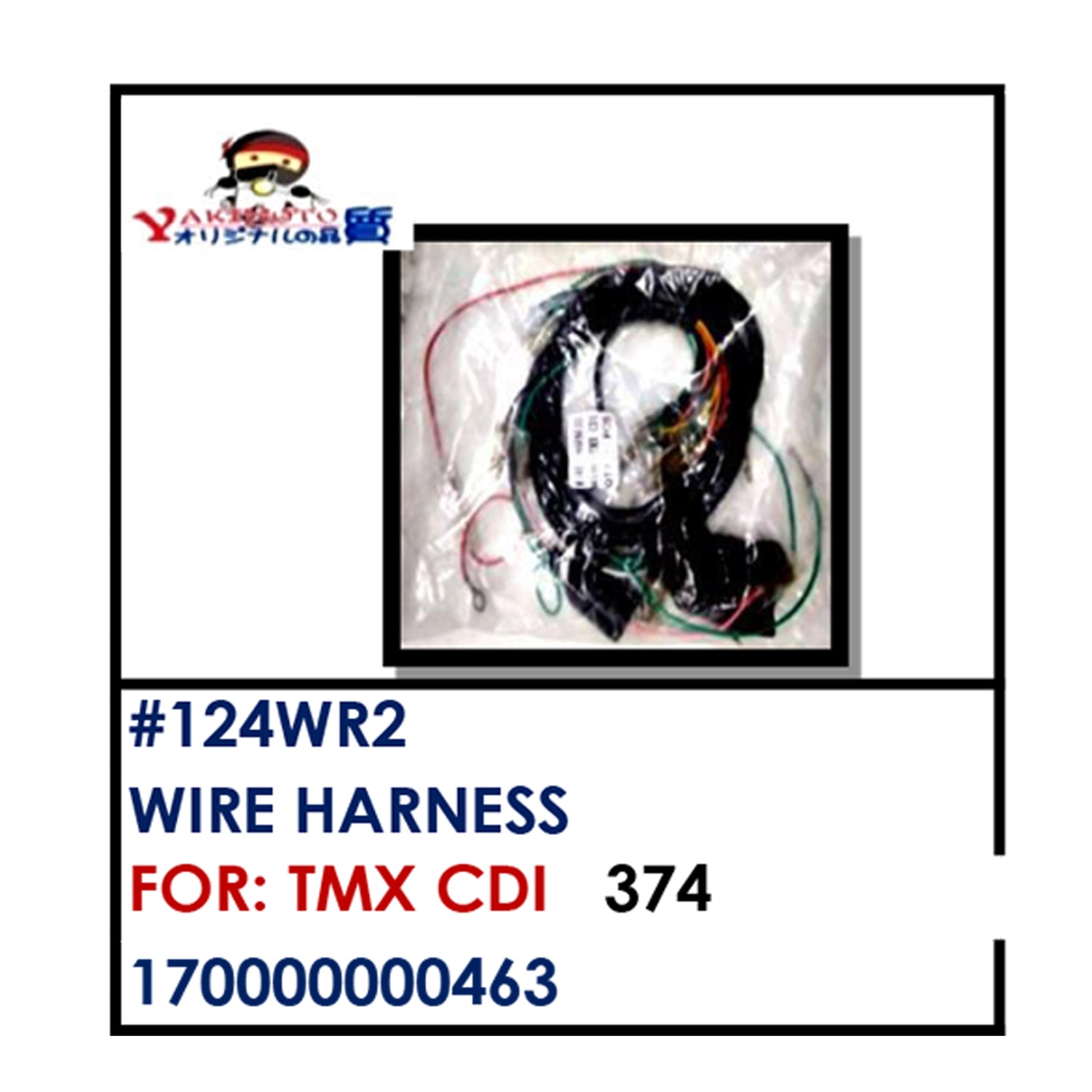 WIRE HARNESS (124WR2) - TMX CDI | YAKIMOTO - BESTPARTS.PH