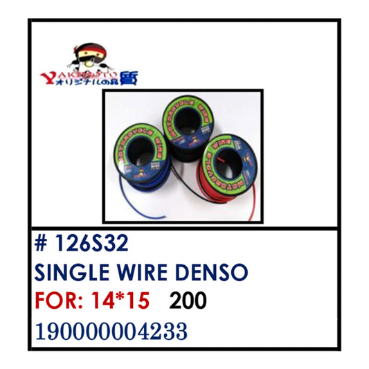 SINGLE WIRE DENSO (126S32) - 14*15 | YAKIMOTO - BESTPARTS.PH
