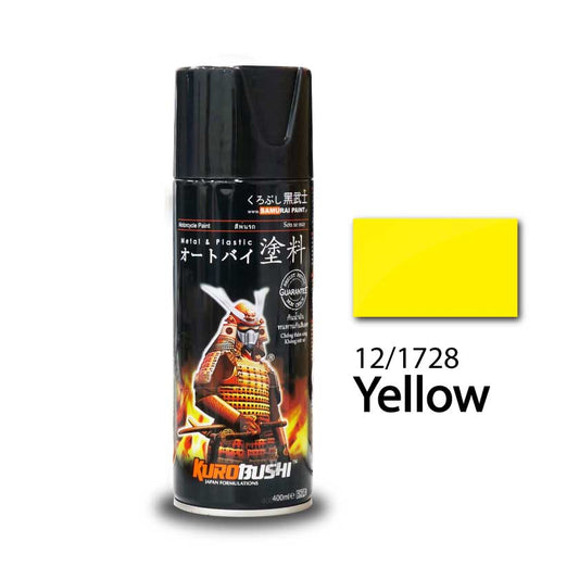 12/1728 YELLOW SAMURAI PAINT 400ML MALAYSIA (SPPAS012/1728YELLOW)