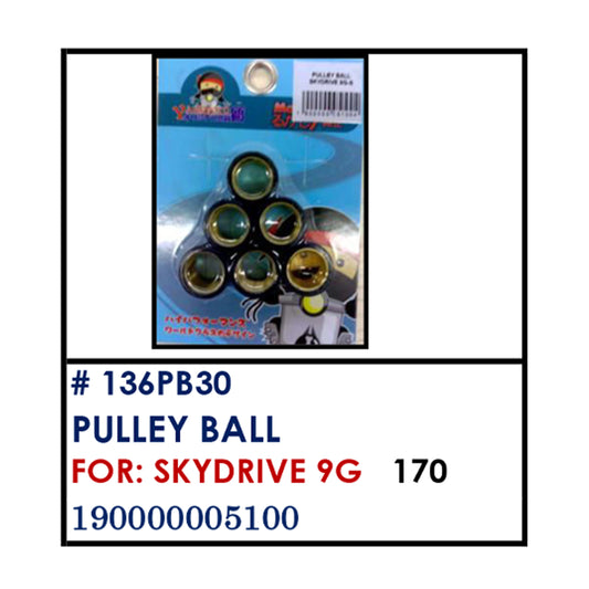 PULLEY BALL (136PB30) - SKYDRIVE 9G | YAKIMOTO - BESTPARTS.PH