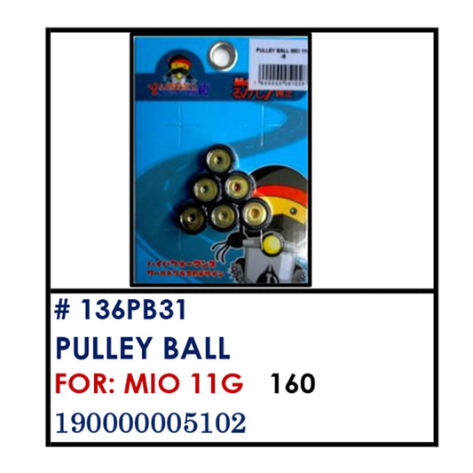 PULLEY BALL (136PB31) - MIO 11G | YAKIMOTO - BESTPARTS.PH