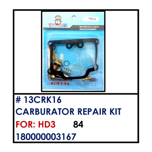 CARBURATOR REP. KIT (13CRK16) - HD3 | YAKIMOTO - BESTPARTS.PH