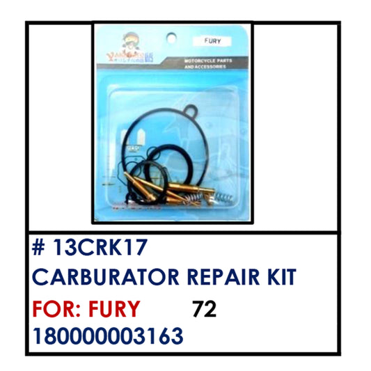 CARBURATOR REP. KIT (13CRK17) - FURY | YAKIMOTO - BESTPARTS.PH