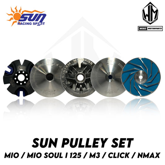 SUN RACING CVT PULLEY SET (MIO/MIO SOUL I 125/ M3 / CLICK / NMAX)