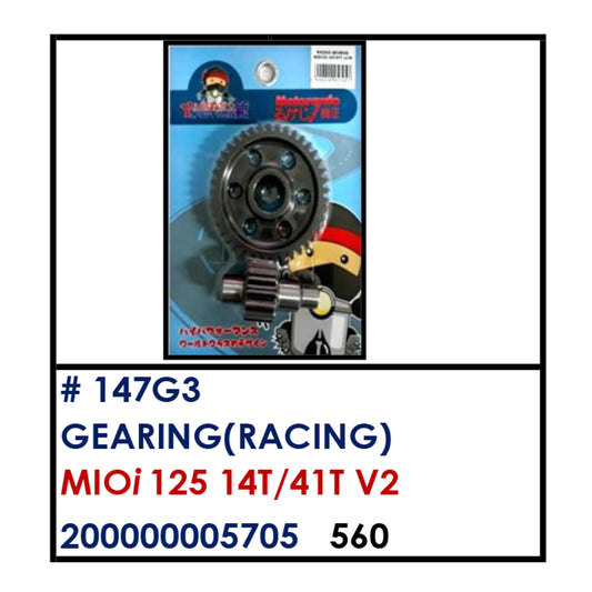 GEARING (147G3) - MIOi125 14T/41T V2 | YAKIMOTO - BESTPARTS.PH