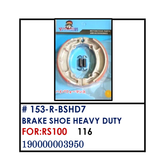 BRAKE SHOE HEAVY DUTY (152-R-BSHD7) - RS100 | YAKIMOTO - BESTPARTS.PH