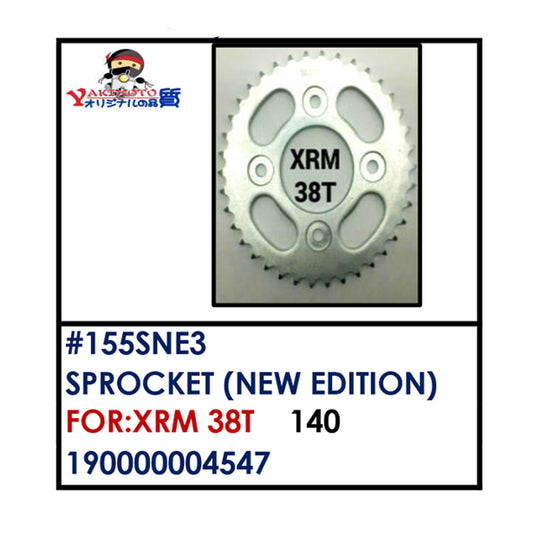 SPROCKET (155SNE3) - XRM 38T | YAKIMOTO - BESTPARTS.PH
