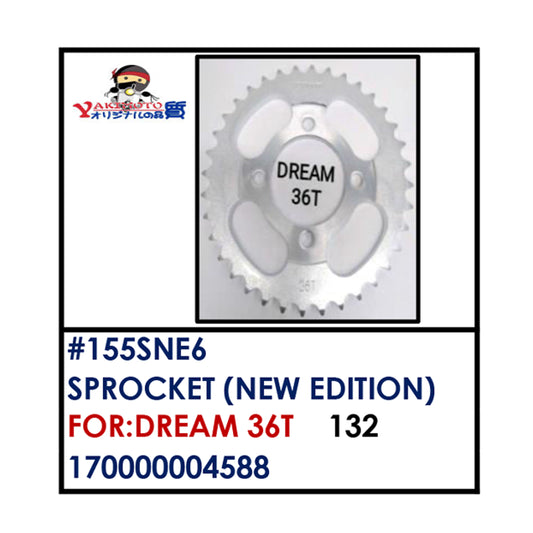SPROCKET (155SNE6) - DREAM 36T  | YAKIMOTO - BESTPARTS.PH