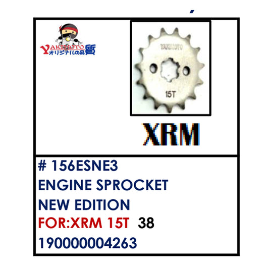 ENGINE SPROCKET (156ESNE3) - XRM 15T | YAKIMOTO - BESTPARTS.PH
