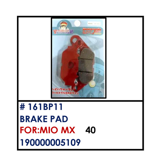 BRAKE PAD (161BP11) - MIO MX | YAKIMOTO - BESTPARTS.PH