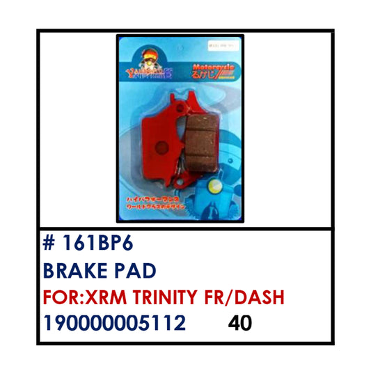 BRAKE PAD (161BP6) - XRM TRINITY FR/DASH | YAKIMOTO - BESTPARTS.PH