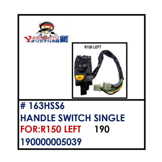 HANDLE SWITCH SINGLE (163HSS6) - R150 LEFT | YAKIMOTO - BESTPARTS.PH