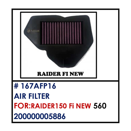 AIR FILTER PREMIUM (167AFP16) - RAIDER150 FI NEW | YAKIMOTO - BESTPARTS.PH