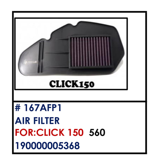 AIR FILTER PREMIUM (167AFP1) - CLICK 150  | YAKIMOTO - BESTPARTS.PH